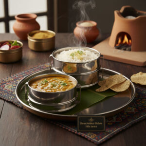Tiffin Service Gujarati Dal and Bhaat (Combo)